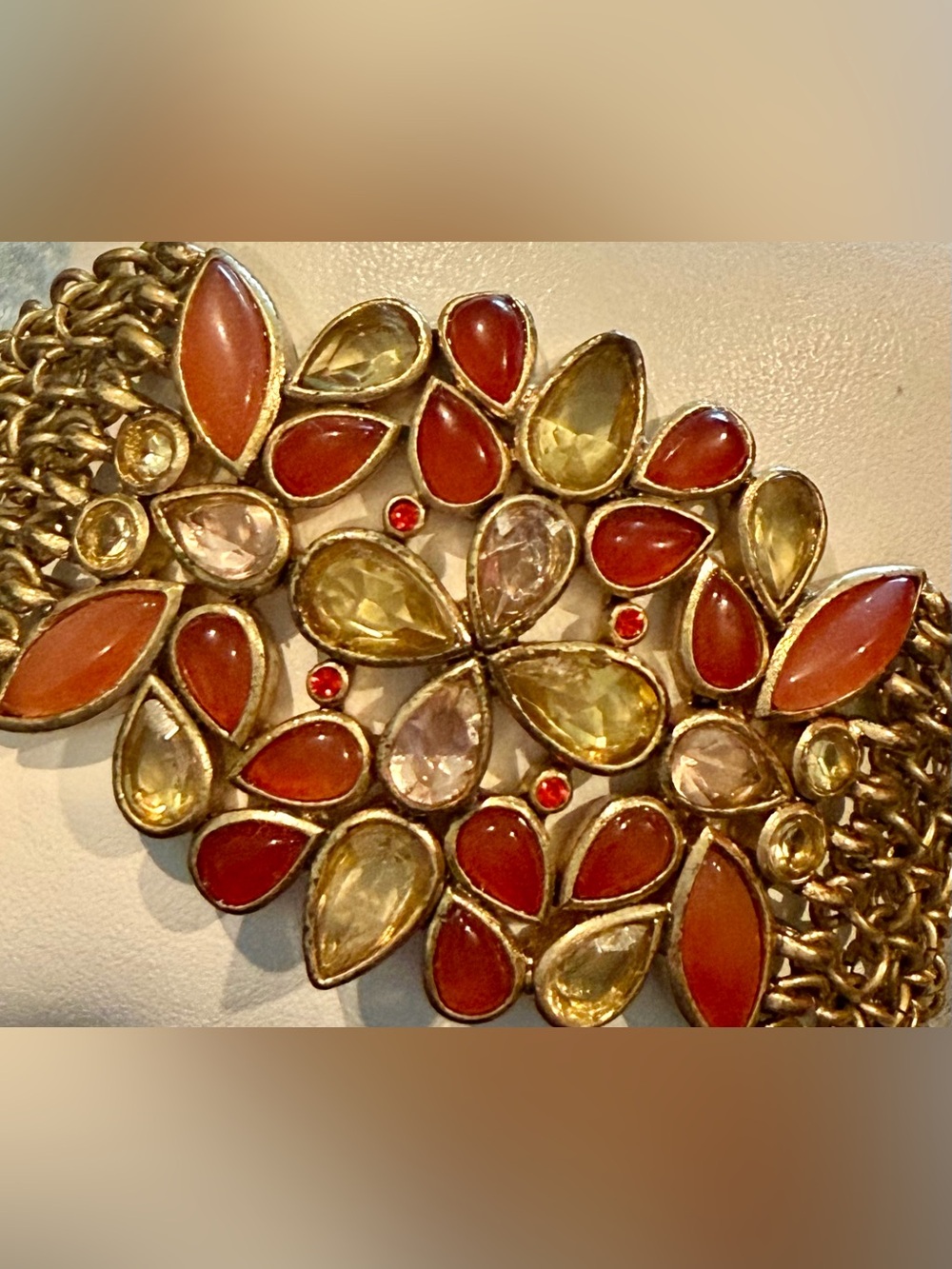 Kenneth Cole Goldtone Natural Stone Bracelet